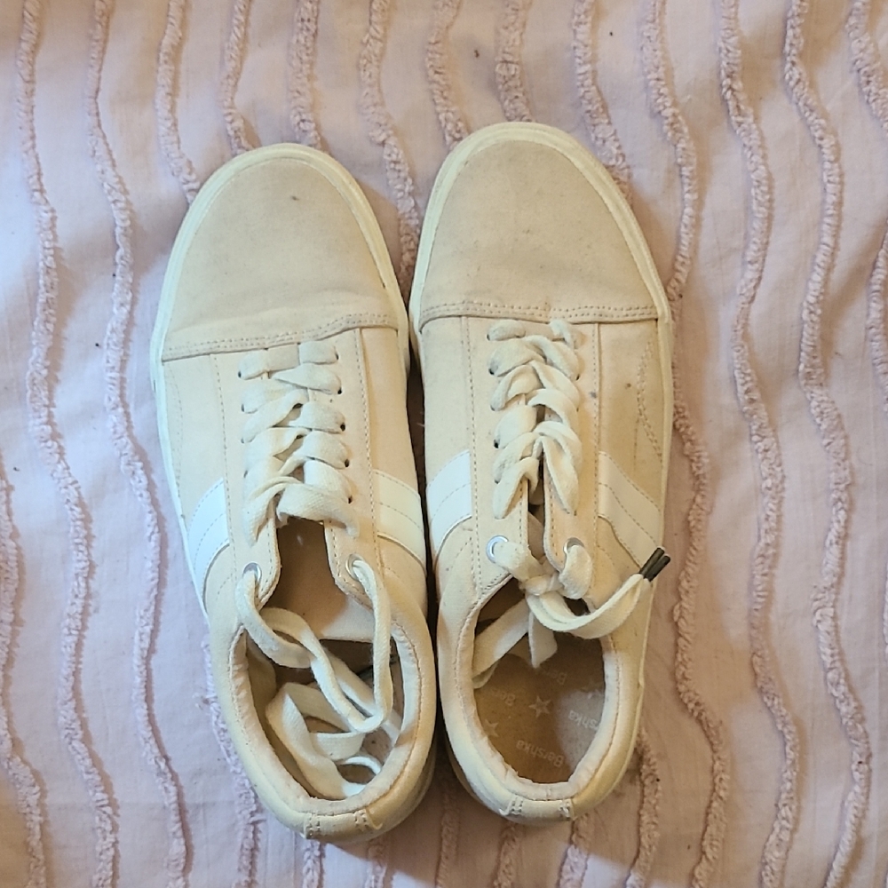 Bershka Kids Cream Sneakers